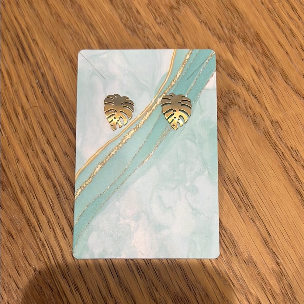 Plant lovers bundle with monstera earrings, magnets, pens, stickers & free gift - Picture 2 of 6